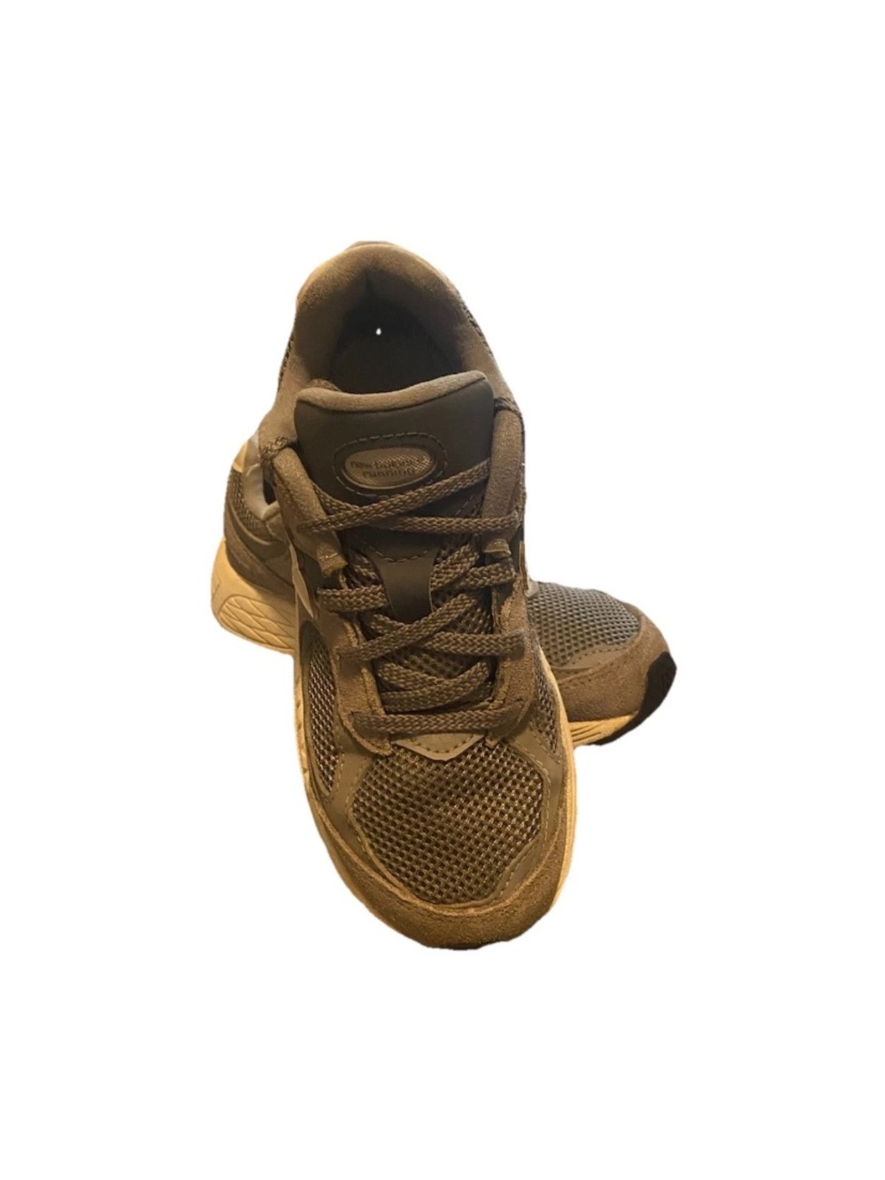 New Balance Little Kids Size 1.5 2002R Grey Suede & Mesh Sneakers No Insole